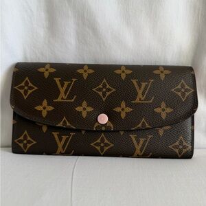 Louis Vuitton Dark Brown Monogram Emilie Wallet